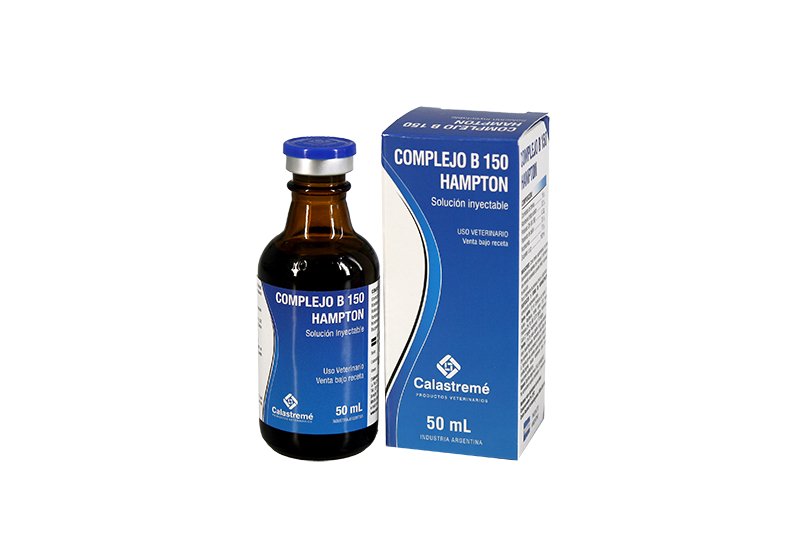 Complejo B 150 Hampton - SUPLEMENTO PREVENTIVO -  TERAPÉUTICO  - RECONSTITUYENTE. - Equinos - Laboratorio Calastremé
