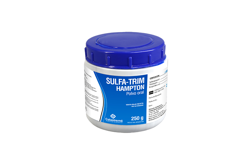Sulfa-Trim Hampton - ANTIMICROBIANO / QUIMIOTERÁPICO- SULFONAMIDA - Equinos - Laboratorio Calastremé