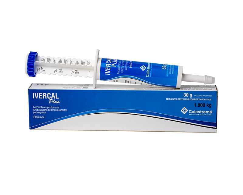 Ivercal Plus - ANTIPARASITARIO DE AMPLIO ESPECTRO PARA EQUINOS. PASTA ORAL - Laboratorio Calastremé