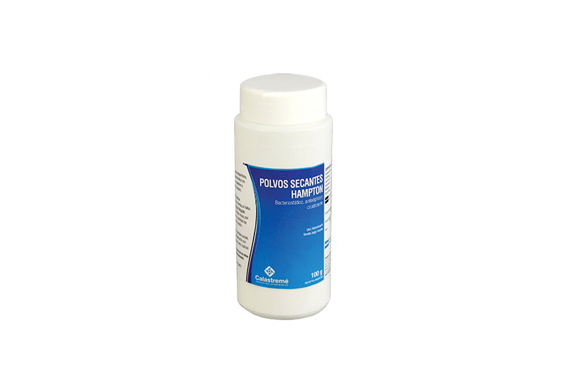 Polvos Secantes Hampton - BACTERIOSTÁTICO ANTISÉPTICO CICATRIZANTES - Laboratorio Calastremé
