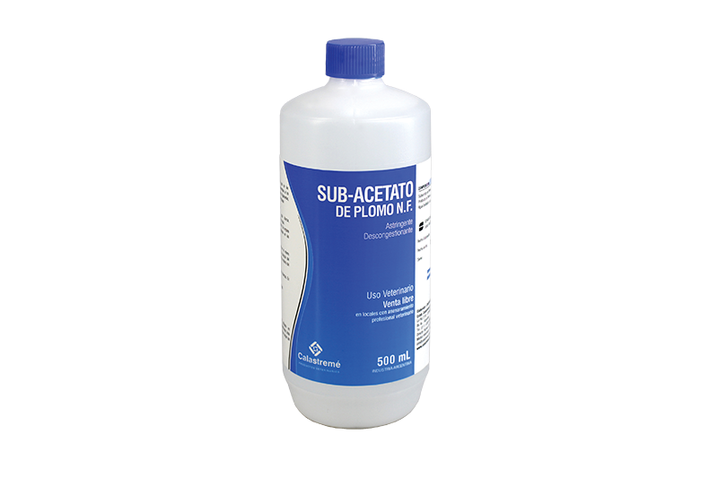 Sub-Acetato de Plomo - ASTRINGENTE DESCONGESTIONANTE - Laboratorio Calastremé